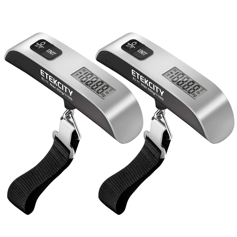 Etekcity Scale for Body Weight, Digital Bathroom Weighing Machine & Luggage Scale, Digital Weight Scales for Travel Accessories Essentials, Portable Handheld Scale with Temperature Sensor - BeesActive Australia