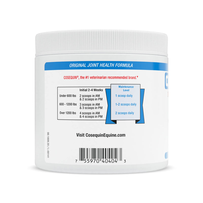 Nutramax Cosequin Original Joint Health Supplement for Horses - Powder with Glucosamine and Chondroitin, 280 Grams - BeesActive Australia