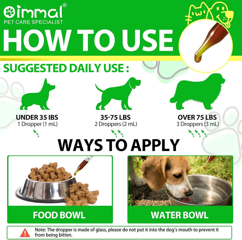 Antibiotics for Dogs, Dogs Antibiotics, Natural Formula for Dog, Supports Immune Health, Itch Relief, Allergy Relief & More, Dog Multivitamins, Bacon Flavor 60ml