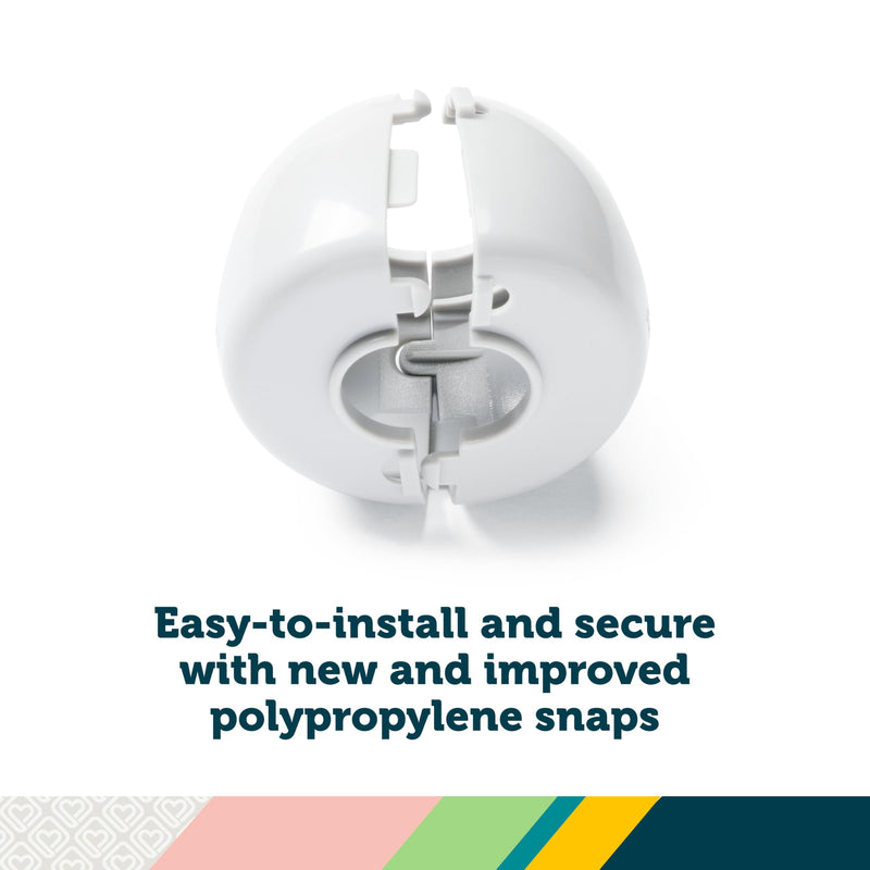 Safety 1st Parent Grip Door Knob Covers 3 Pack, Crystal Clear