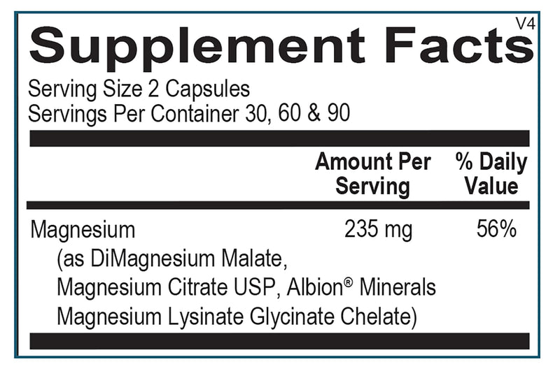 Mineral - Rise Magnesium High Bioavailability Magnesium for Cardiovascular Support, Energy, Muscle Relaxation & Stress Relief (120 Capsules) Multi-Rise Magnesium