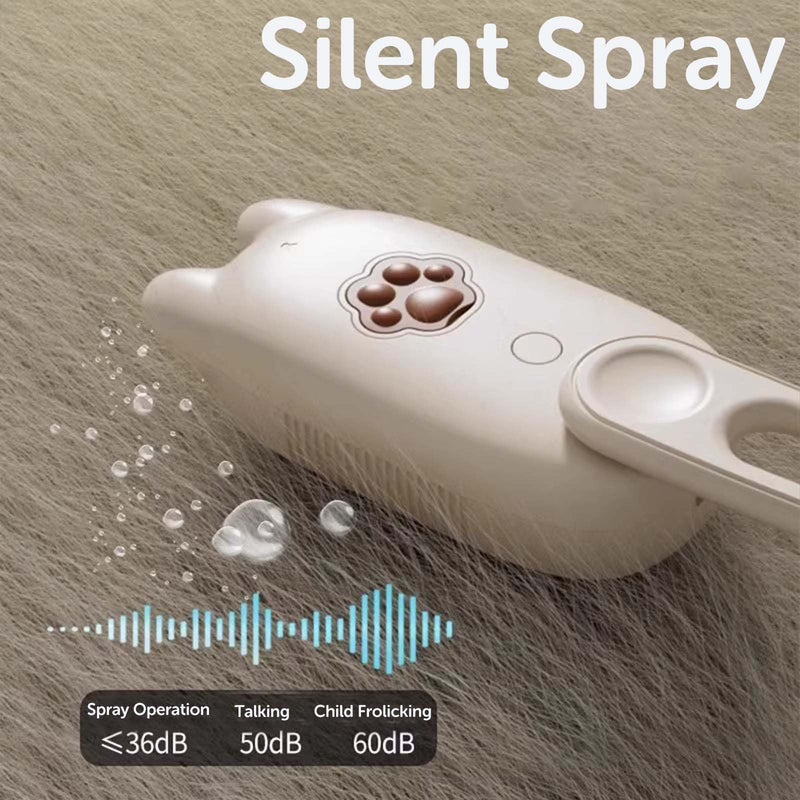 Cat Steam Brush for Shedding, Steam Brush for Indoor Cats, Water Brush, Cat Spray Mist Massaging Brush, Pet Hair Removal Brush, Suitable for Cats, Dogs and Rabbits, Cat Cleaning Brush 😽beige - BeesActive Australia