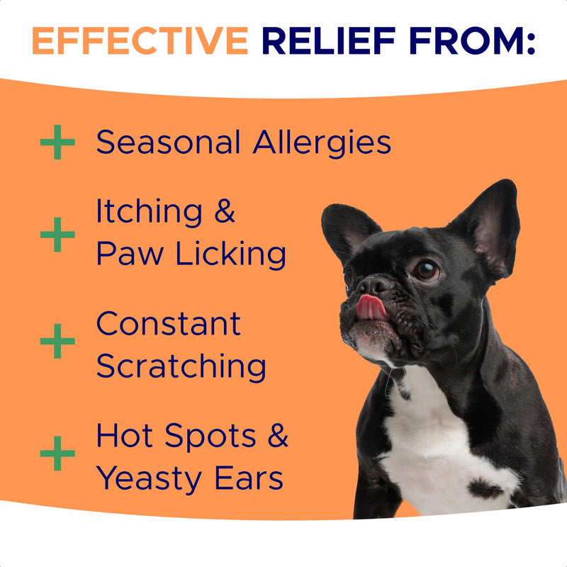 Omega 3 Chews + Allergy Relief Dogs Bundle – Dual Skin & Coat Support – EPA&DHA for Itchy Skin, Hot Spots, Paw Licking, Joint & Heart Health – 360 Ct – Made in USA