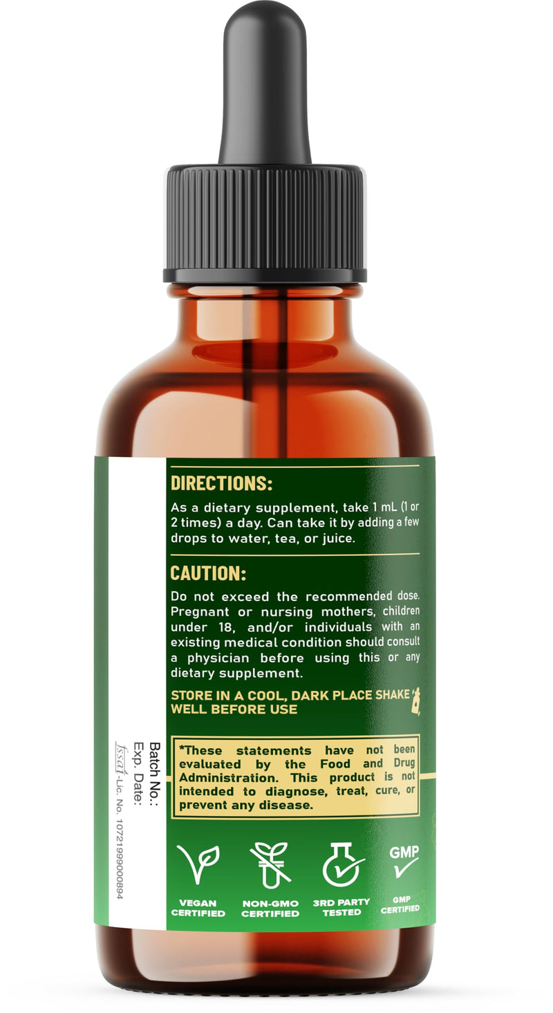7in1 Liquid Turmeric Curcumin with Vitamin D3, Vitamin K2, Ginger, Ceylon Cinnamon, Garlic, Black Pepper - Drops Extract - 2 Packs of 30ml - 2 Month Supply