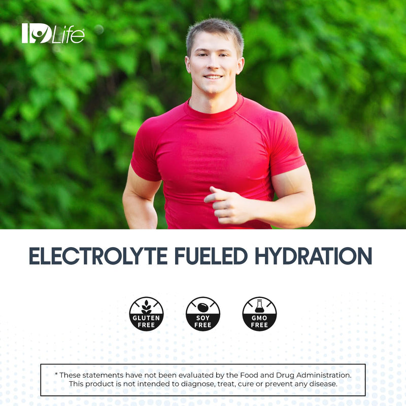 IDLife Hydrate - Fruit Punch - 15 Sticks | Electrolyte Blend, Vitamins And Minerals, MCTs, Rapid Mix Formula, Daily Hydration, Workout Support, On-The-Go Packets