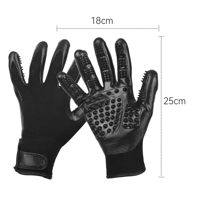 Grooming gloves for dogs and cats, pair of gloves for grooming pets and horses, for removing excess dog and cat fur - BeesActive Australia