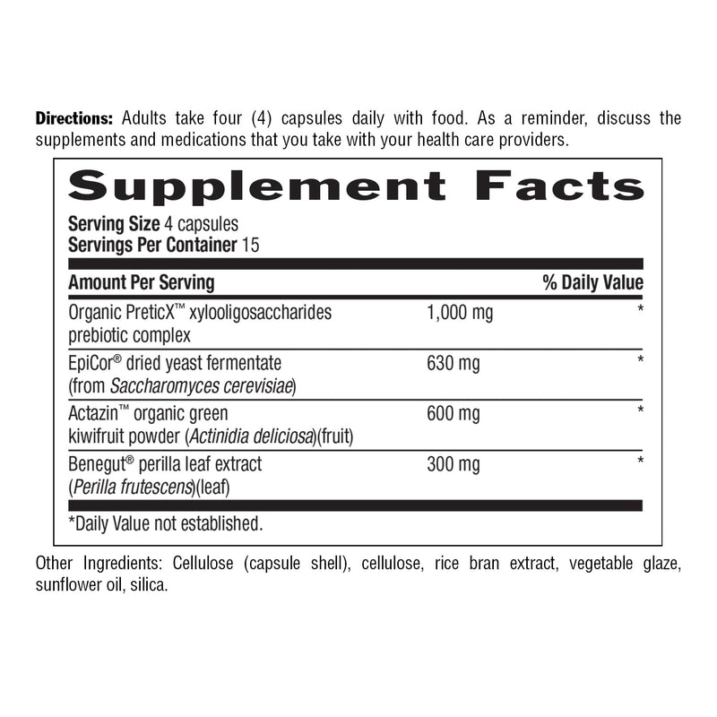 Country Life Gut Connection Prebiotic Digestive Balance, 60 Vegan Capsules | Clinically studied formula supports gut microbiome health and helps reduce occasional digestive distress and bloating