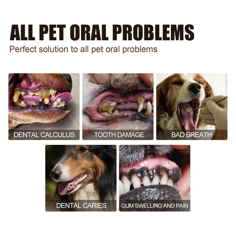 Dog Dental Care Spray, Cleaning Spray for Dogs Teeth, Dog Oral Care Teeth Cleaning with Propolis & Chamomile to Freshen Breath, Reduce Plaque, Support Clean & Teeth Promote Healthy Gums - 30ml