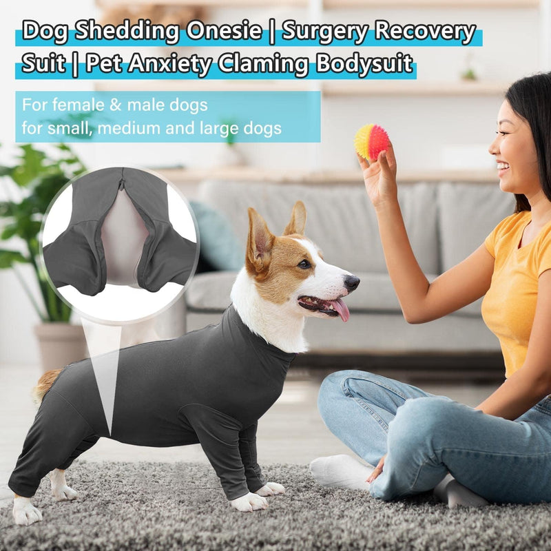 Dog Romper, Surgical Recovery Suit, Dog Pajama Jumpsuit, Prevent Suit Leakage, Full Coverage, Surgical Recovery Bodysuit for Pets, (XL) XL - BeesActive Australia