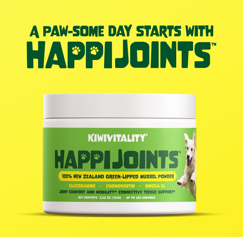 Green Lipped Mussel Powder for Dogs & Cats - Premium Hip & Joint Support for Joints, Tendons, Ligaments (400 Grams, Up to 1200 Servings) 2-Pack - PawsPlanet Australia