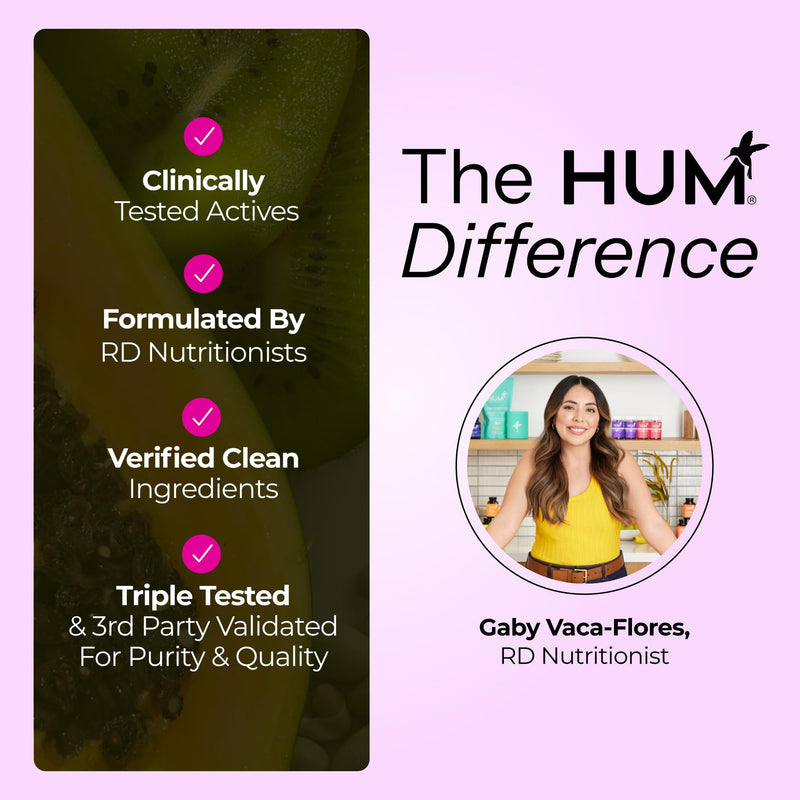 HUM Calm Ashwagandha Gummies with L-Theanine, Mixed Berry, 60 Count | Sensoril Ashwagandha, L-Theanine, Mixed Berry Flavor, Women & Men, Vegan, Non-GMO, 60 Gummies