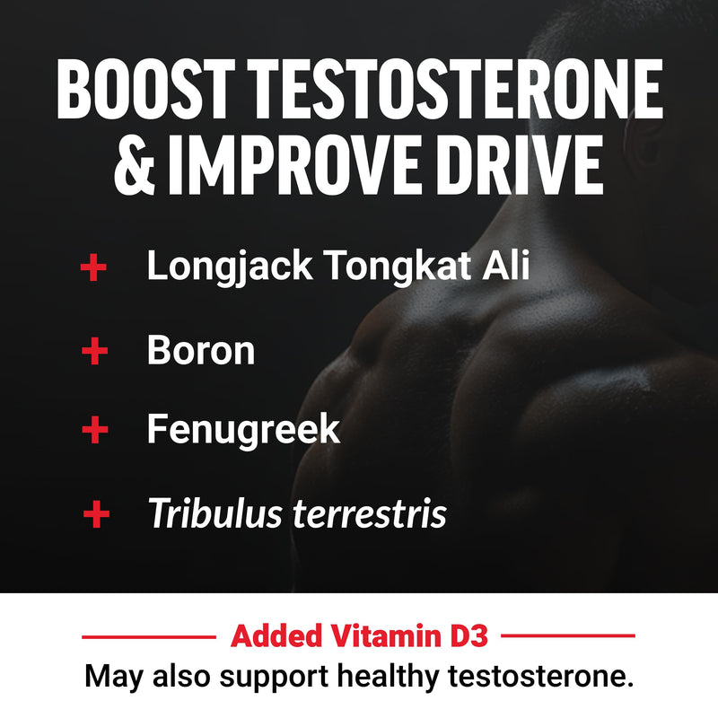 Force Factor Test X180 Gummies Testosterone Booster for Men 60 Count (Pack of 2)
