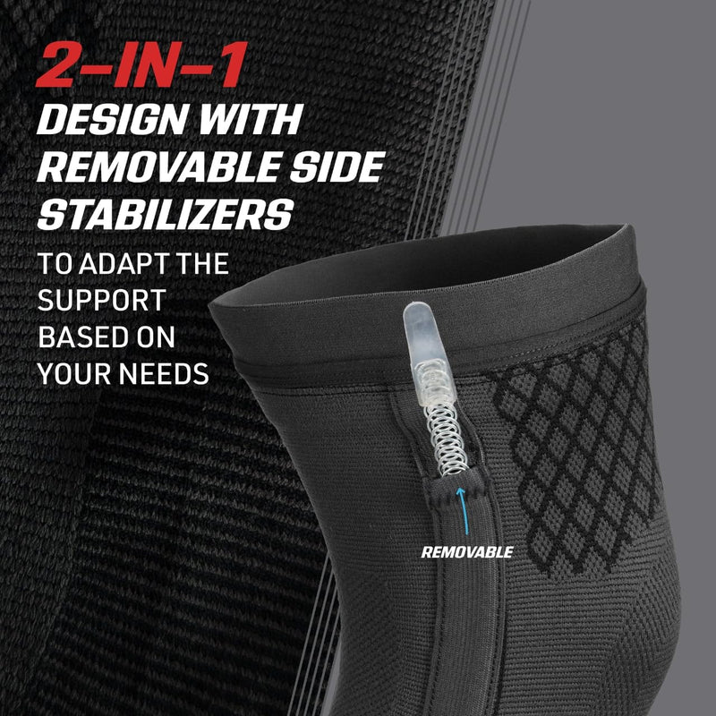 ACE Brand Flex Comfort Compression Knee Sleeve with Stabilizers Medium - BeesActive Australia