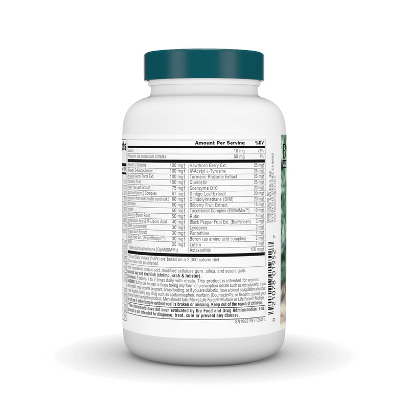 Source Naturals Women's Life Force Multiple Iron Free - Daily Complete Multivitamin 13 Essential Vitamins, Antioxidants, Herbs, Nutrients & Minerals - Enhanced Energy & Immune Boost - 90 Tablets 90 Count (Pack of 1)
