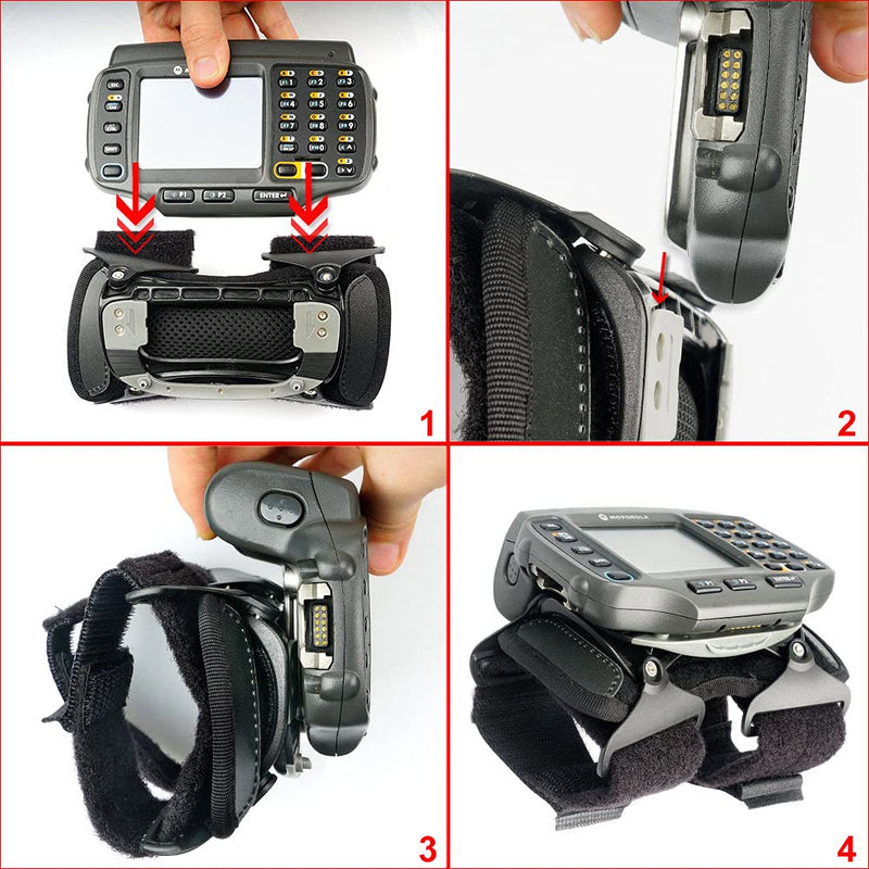 Wearable Arm Wrist Mount for Symbol WT4070 WT4090 WT41N0 Reg Straps SG-WT402320-06R Left&Right Hand Wearable with Self-Adhesive Cable Ties