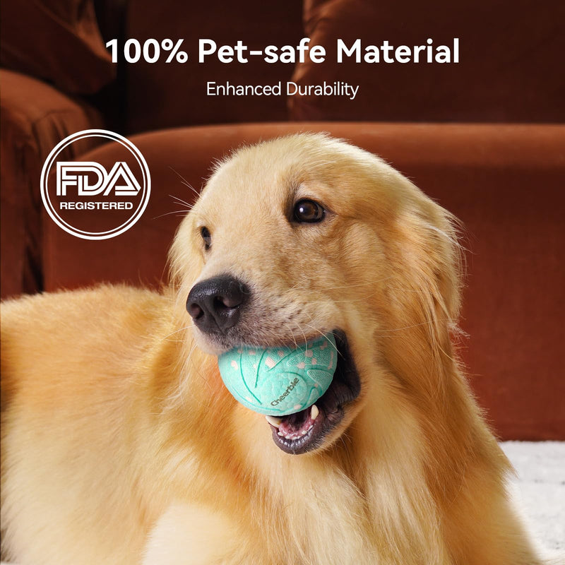 Cheerble [2025 Upgrade Smart Interactive Dog Toys,Wicked Ball AIR,3 Interactive Modes,Self Moving Bouncing Rotating Ball,E-TPU Material,IPX7 Waterproof,Active Rolling Ball for Medium and Large Dogs Aqua - BeesActive Australia