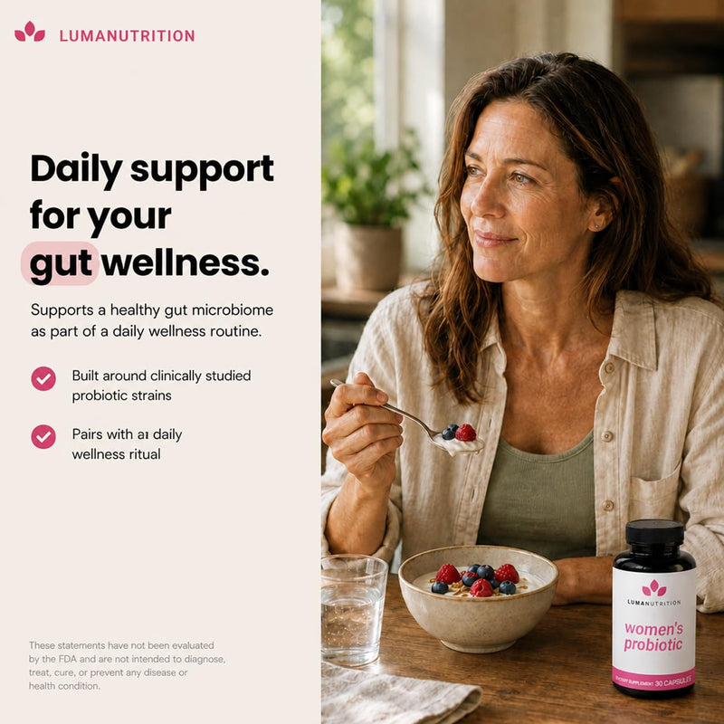 Luma Nutrition Probiotics for Women Digestive Health - 30 Capsules 60 Count (Pack of 1)