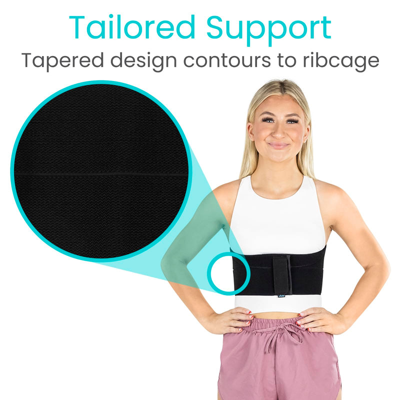 Vive Broken Rib Brace for Women, Men - Rib Cage Support Belt for Fractured, Cracked, Broken or Bruised Ribs - Post Surgery Compression Garment Wrap - Diastasis Recti Belly Band Medium - BeesActive Australia