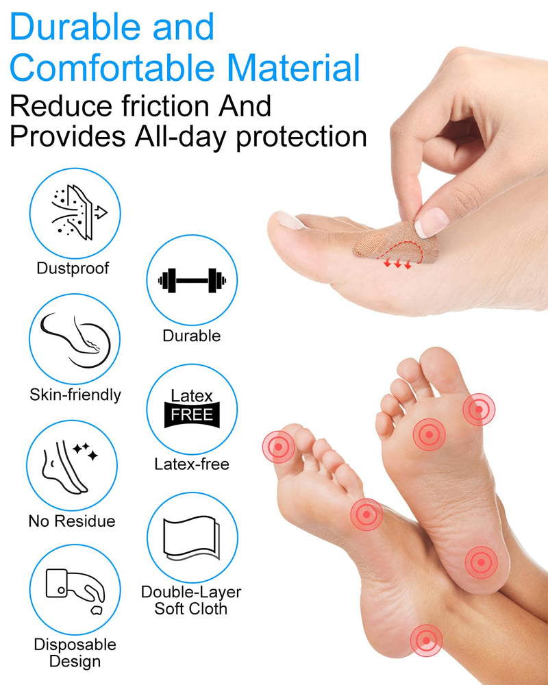 36Pcs Bunion Pain Relief Pads to Wear with Shoes, Self-Adhesive Bunion Protector Pad Corn Cushions for Women Men to Reduce Friction and Pressure