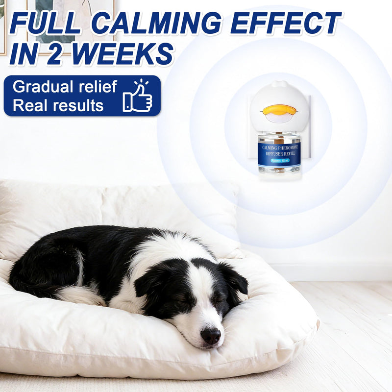 9 In 1 Dog Calming Pheromone Diffuser (3 Plug in + 6 Refills), Relief Anxiety, Storm Stress & Indoor Behavior Support, 180 Day Long Lasting Refill, Natural Odorless Safe Formula