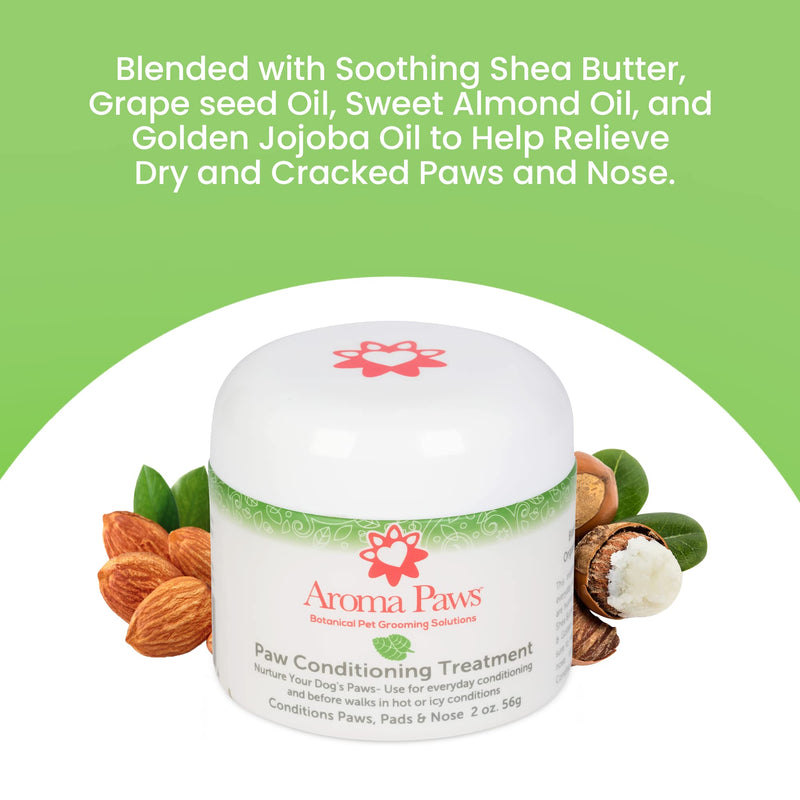 Paw Conditioning Treatment - Dog Paw Moisturizer to Heal and Repair Dry, Cracked, and Damaged Paws and Nose - Paw Soother for Dogs with Organic Shea Butter and Essential Oils - 2oz - PawsPlanet Australia