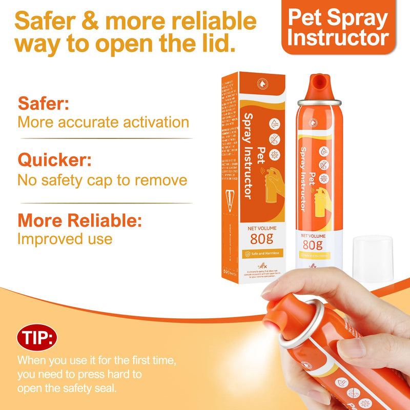 Spray Corrector for Dogs 80ml 1 Pack Spray Corrector Dog Trainer Stops Barking, Place Avoidance, Attacks,Safe, Humane and Effective, Dog Fights T300-Orange-1PK - BeesActive Australia