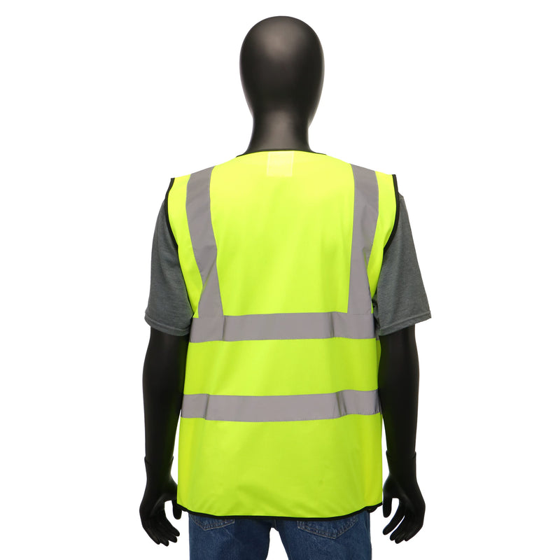 CAT Unisex's CAT019501X High Visibility Safety Vest ANSI Approved, X-Large, Green, XL
