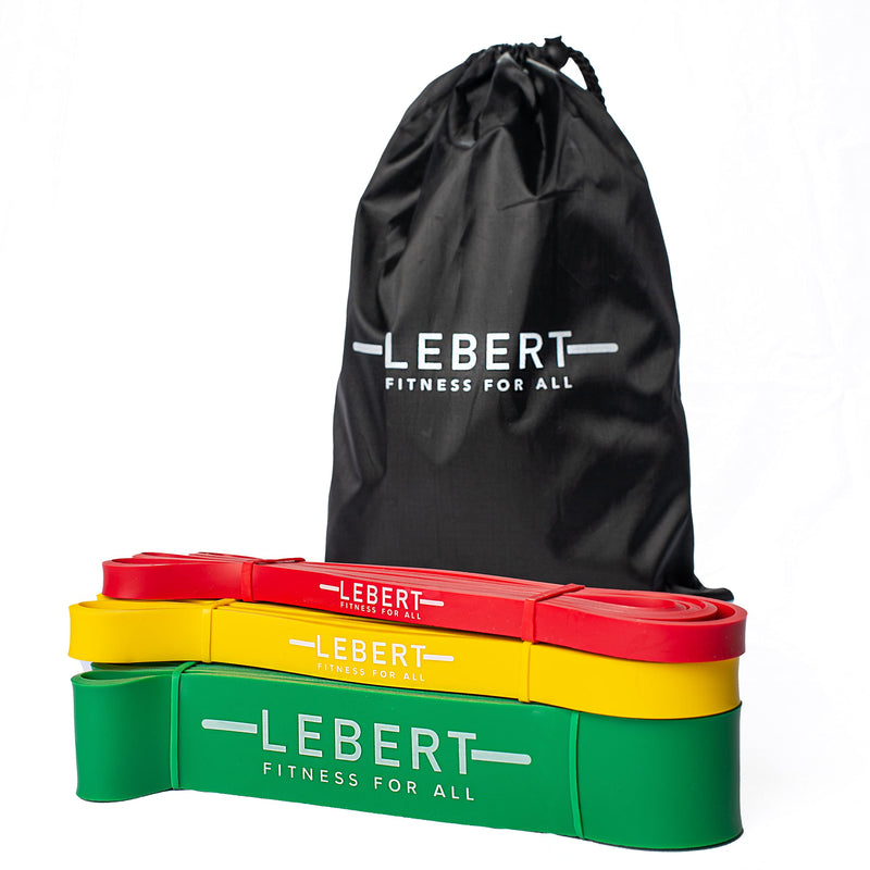 Lebert Fitness Functional Assisted Training (F.A.T) Resistance | Bands Exercise, Strength, Training, Stretch Workout Bands | 3 Size Multi Pack
