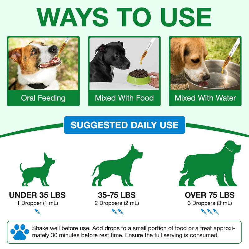 Antibiotics for Dogs, Natural Dog Immune Drops Help Supports Allergies, Itching, Coughs, Skin, Dog Antibiotics for All Breeds and Size (1PCS) 1PCS