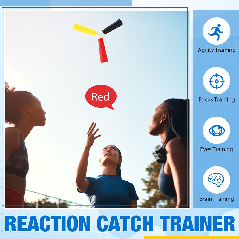 3 Pack Hand Eye Coordination Trainer Reaction Catch Trainer Hand Speed Reflex Challenge EVA Foam Reaction Ball Set for Football Basketball Baseball Team Sports, Reflex Agility Training