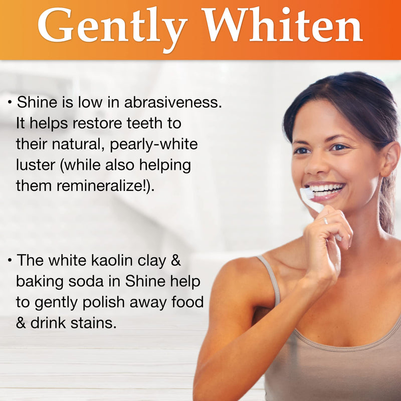 Shine Remineralizing Tooth Powder with Hydroxyapatite, Natural Teeth Whitening Powder, Tooth Stain Remover and Polisher, Fresh Mint - BeesActive Australia