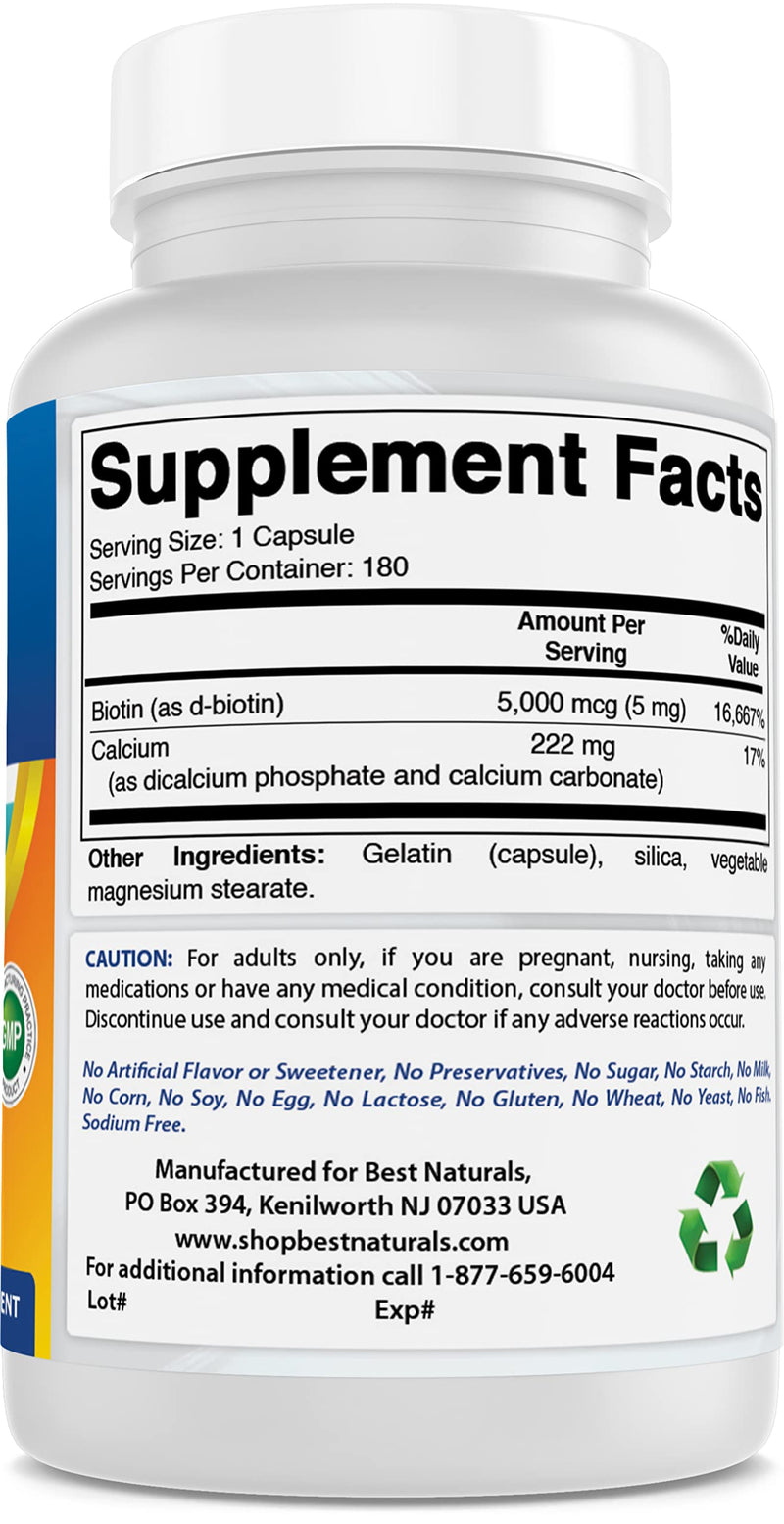Shop Best Naturals Biotin 5 mg
