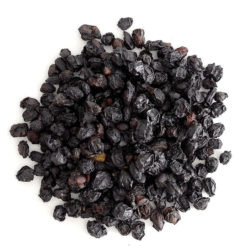 Frontier Co-op Dried Elderberries, 1lb Bulk Bag, European Whole | Kosher and Non-GMO Elderberry Dried Fruit for Powder, Tea, Immune Support 1 Pound (Pack of 1)