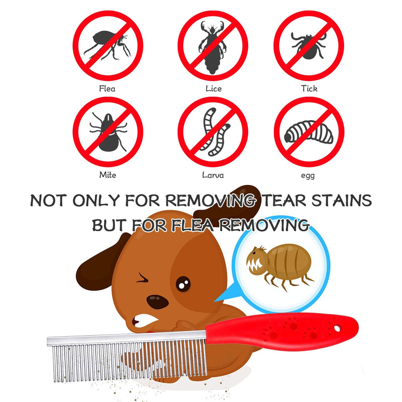 4 Pieces Pet Grooming Kit - Dematting Combs, Slicker Brush, and Steel Comb for Removing Knots and Hair from Dogs, Cats, and Poodles - BeesActive Australia