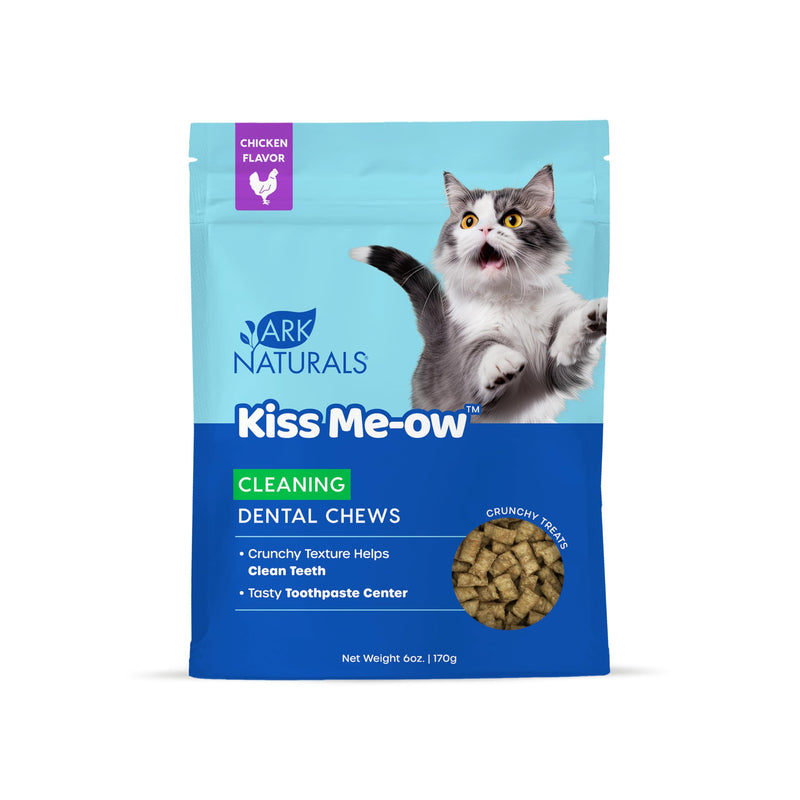 Ark Naturals, Kiss Me-Ow Cleaning Chicken Dental Chews, 6 oz 6 Ounce (Pack of 1)