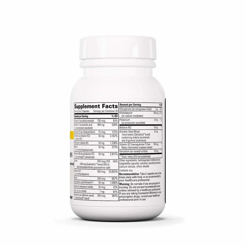 Integrative Therapeutics ProThrivers Wellness Multivitamin - Includes Vitamin A, C & B12 - Multivitamin Supplement with Included Minerals - 60 Capsules (30 Servings) Standard Packaging