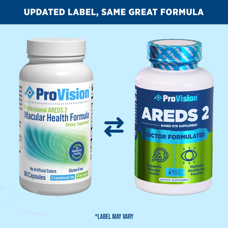 Provision AREDS 2 Eye Vitamins - Enhance Vision Supplements - Lutein Zeaxanthin Vision Complex - 60 Eye Supplement Capsules - BeesActive Australia