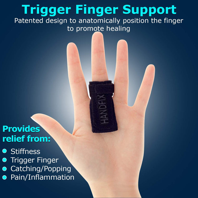 HANDFIX-The One and Only Patented Finger Brace for Trigger Fingers-Anatomically Positions the Finger to Optimize Healing-One Size fits most Right or Left-Quality Made by a Licensed Occupational Therapist/Certified Hand Therapist- HSA/FSA Approved - BeesActive Australia