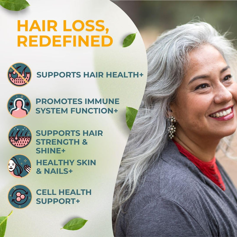 Hair Complex – Biotin & Vitamin B Hair Vitamins for Women & Men – Supports Healthy Hair, Skin & Nails – Hormone-Free, Gluten-Free – Hair Supplement for Women & Men