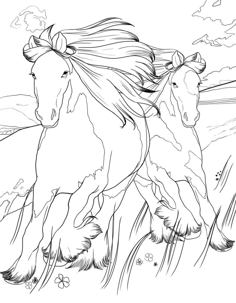 Horse Coloring Book: For Kids Ages 9-12 (Young Dreamers Coloring Books) - BeesActive Australia