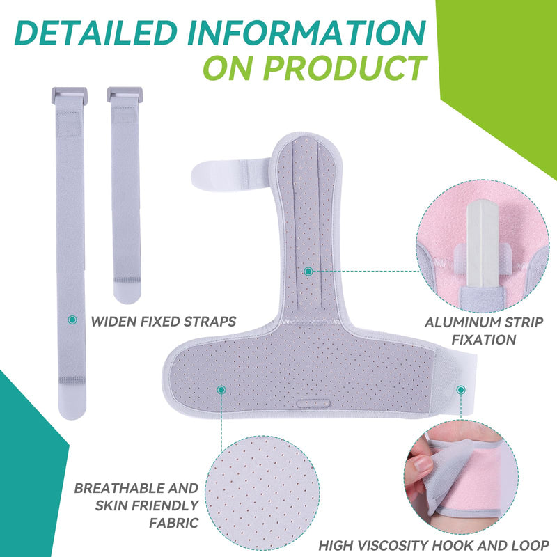 lefeke Trigger Finger Splint, Finger Brace for Middle, Index, Pinky or Ring Finger Support, Hand Splint for Broken Fingers, Arthritis, Fracture, Hand Brace with Fingers Support (Pink) Pink