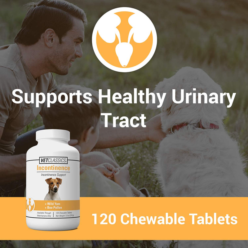 Vet Classics Bladder, Incontinence Support Dog Supplement – Supports Bladder Health for Dogs, Helps With Pet Incontinence – Includes Phytoestrogens, Botanicals – Chewable Tablets – 120 Ct. - BeesActive Australia
