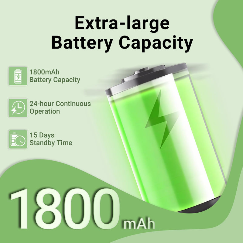 Tera Pet Microchip Scanner Upgrade Large TFT Screen 1800mAh Battery Rechargeable Portable Universal Reader 240 Data Storage for EMID ID64 RFID FDX-B(ISO11784/85) Not for AVID for Dog Management H02 Black-Green - BeesActive Australia