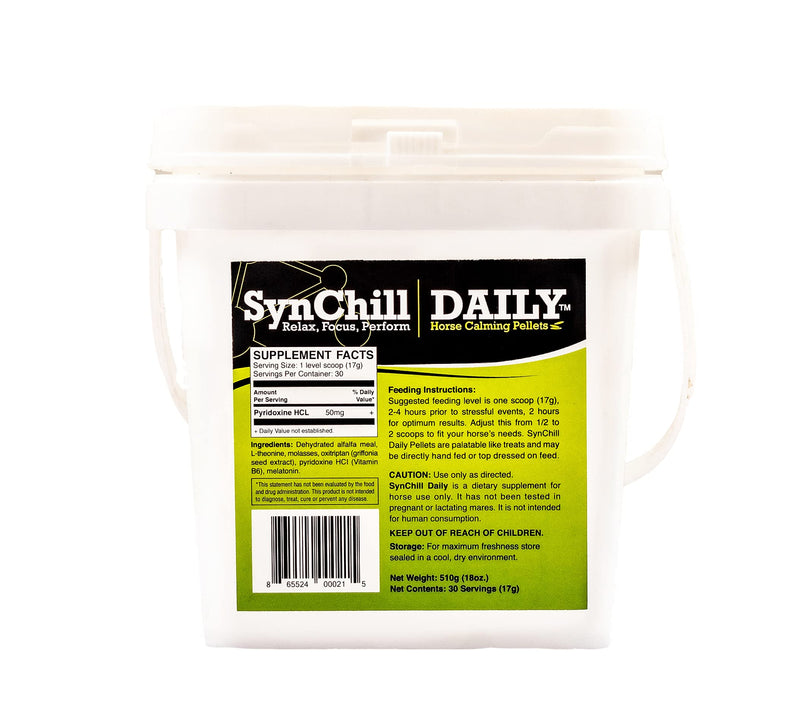 SynChill 100% Natural & Nutritional Supplement, Lab Proven Results, Designed for Focus & Performance, Approved by Olympians and Veterinarians, Daily Pellets -30 Servings, Made in USA 1 Count (Pack of 1) - BeesActive Australia