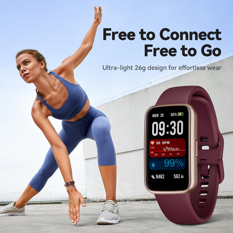 Fitness Trackers,Smart Watch with 1.47" Color Screen,100+Sport Modes Fitness Watch with Heart Rate Sleep Monitor, Pedometer Step Counter Watch, 3TAM Waterproof Activity Trackers for Women Men,PL Purple