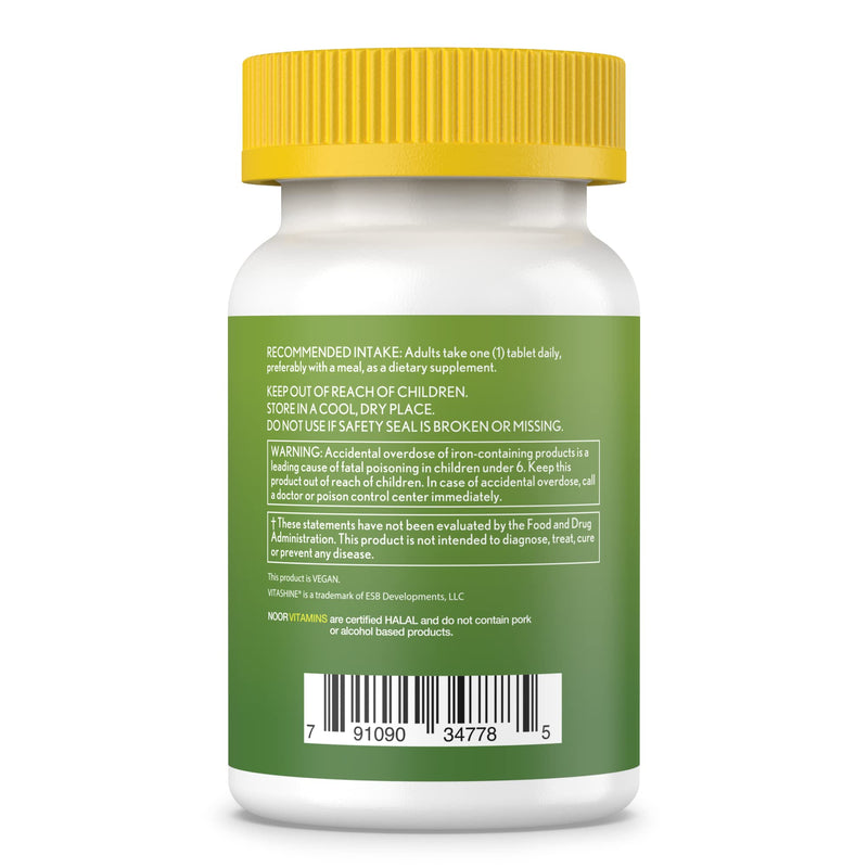 Noor Vitamins Halal Womens Multivitamin & Mineral I Once Daily Vitamin Supplement I Vegan | Supports Energy, Immunity, Metabolism, Healthy Appearance and Stages of Motherhood I 2-Month Supply