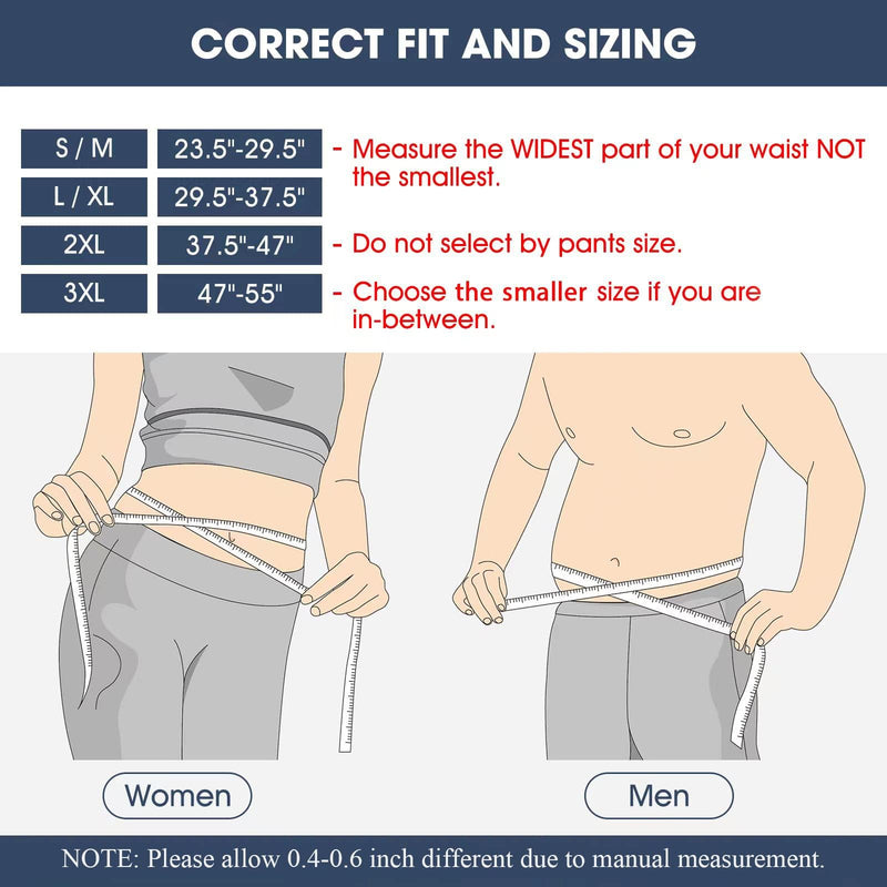 Timtakbo Back Brace Support Belt for Men Women, Back Support Brace for Lower Back Pain Relief with Lumbar Pad for Lifting at Work, Scoliosis Pain Relief Brace (Black,L/XL Fits 29.5”-37.5”Belly Waist) BLACK/GREY L/XL