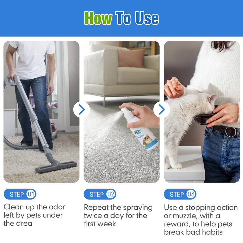 Cat Deterrent Spray Indoor, Cat Repellent Indoor for Cat and Kitten, Cat Scratch Deterrent Training Aid for Furniture, Sofas, Rugs, Curtain, Cat Deterrent Indoor and Outdoor, Protecting Furniture - BeesActive Australia