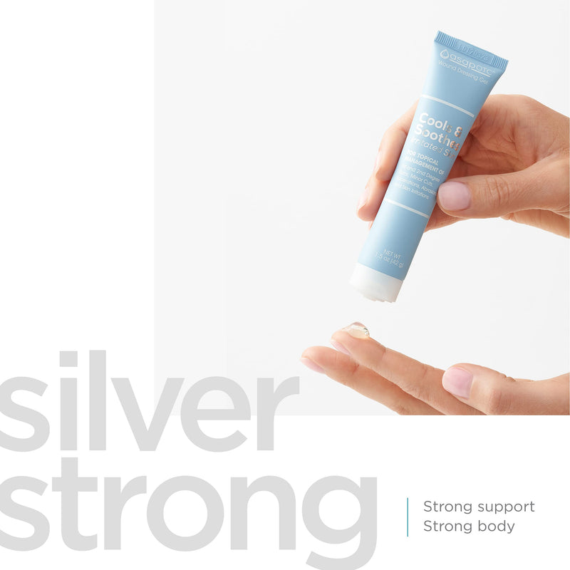 ASAP OTC Wound Dressing Gel by American Biotech Labs | SilverSol Ag₄O₄ 24 ppm Healing & Soothing Gel | 1.5 Oz 1.5 Ounce (Pack of 1) - BeesActive Australia
