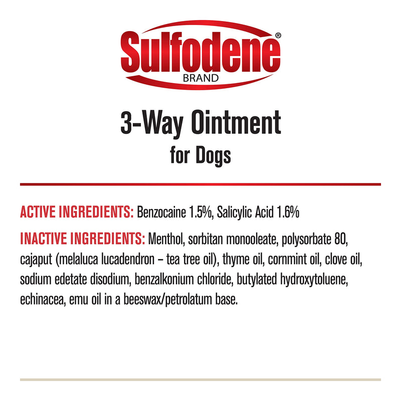 Sulfodene Dog Wound Care Ointment, Relieves Pain & Prevents Infection For Dog Cuts, Scrapes, Bites and Injuries, 2 Ounce - BeesActive Australia